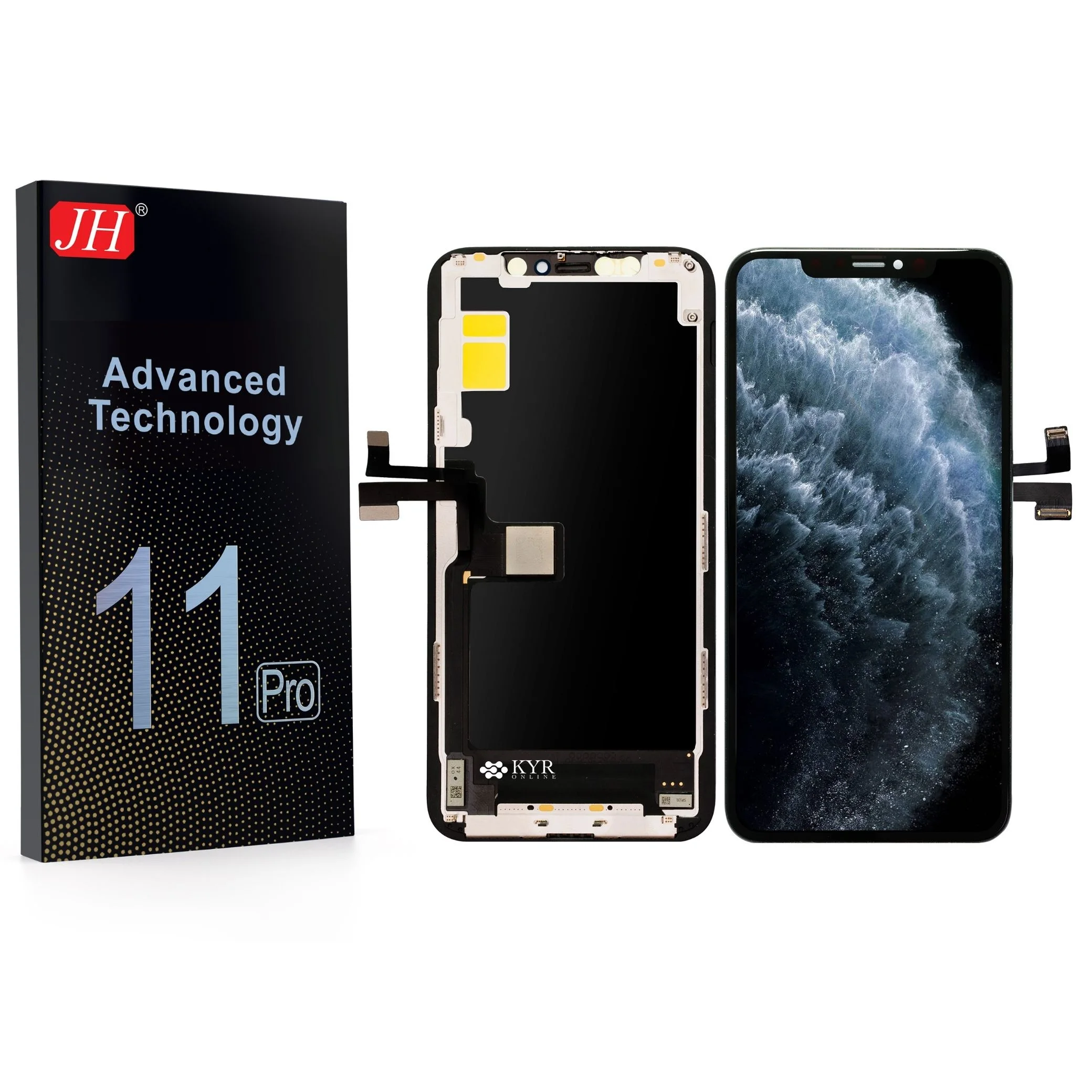 İphone 11 Pro Ekran Dokunmatik A Plus Kalite Ürün Parlaklık 400+ Nit Standart Yan Sanayi