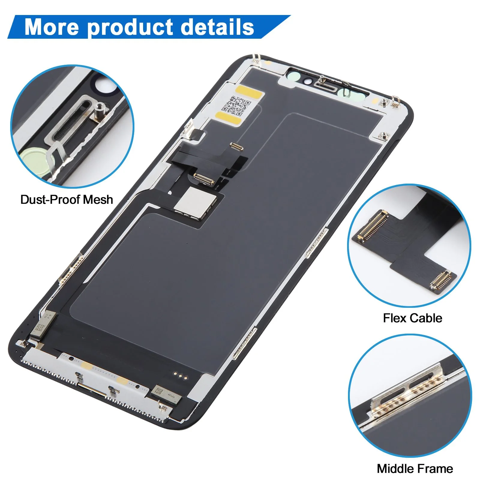İphone 11 Pro Max Ekran Dokunmatik SOFT OLED Kalite Ekran Parlaklık 900+ Nit Premium Kalite