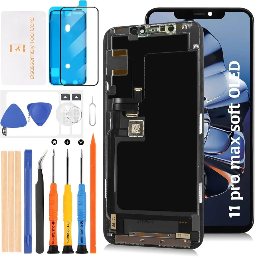 İphone 11 Pro Max Ekran Dokunmatik SOFT OLED Kalite Ekran Parlaklık 900+ Nit Premium Kalite