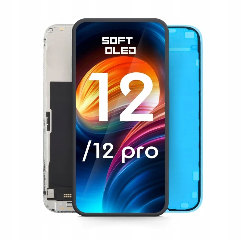 İphone 12/12 Pro Ekran Dokunmatik SOFT OLED Kalite Ekran Parlaklık 800+ Nit Premium Kalite