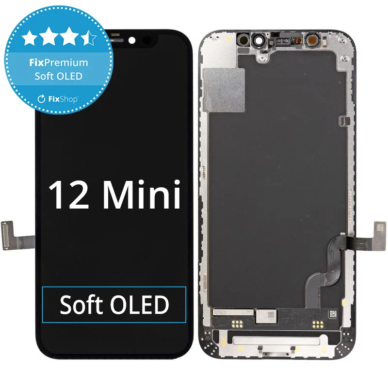 İphone 12 Mini Ekran Dokunmatik SOFT OLED Kalite Ekran Parlaklık 900+ Nit Premium Kalite