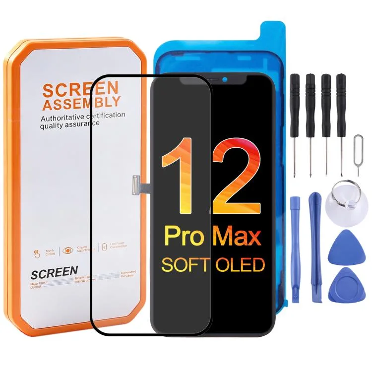 İphone 12 Pro Max Ekran Dokunmatik SOFT OLED Kalite Ekran Parlaklık 800+ Nit Premium Kalite