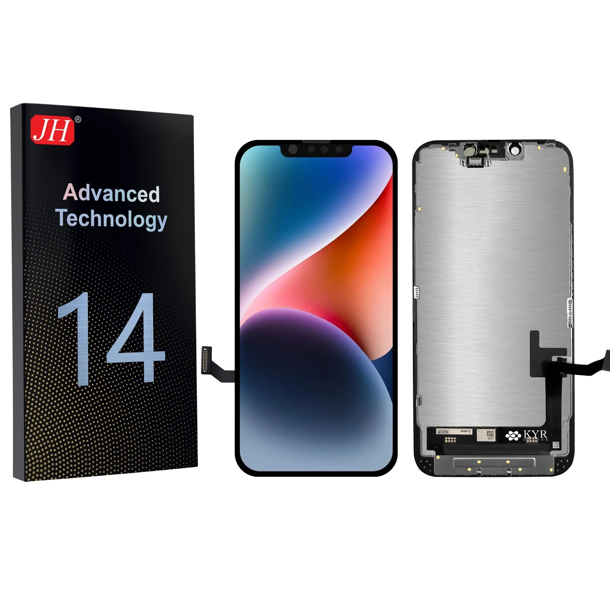 İphone 14 Ekran Dokunmatik A Plus Kalite Ürün Parlaklık 500+ Nit Yüksek Kalite Yan Sanayi