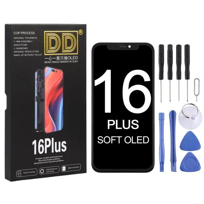 İphone 16 Plus Ekran Dokunmatik SOFT OLED Kalite Ekran Parlaklık 900+ Nit Premium Kalite