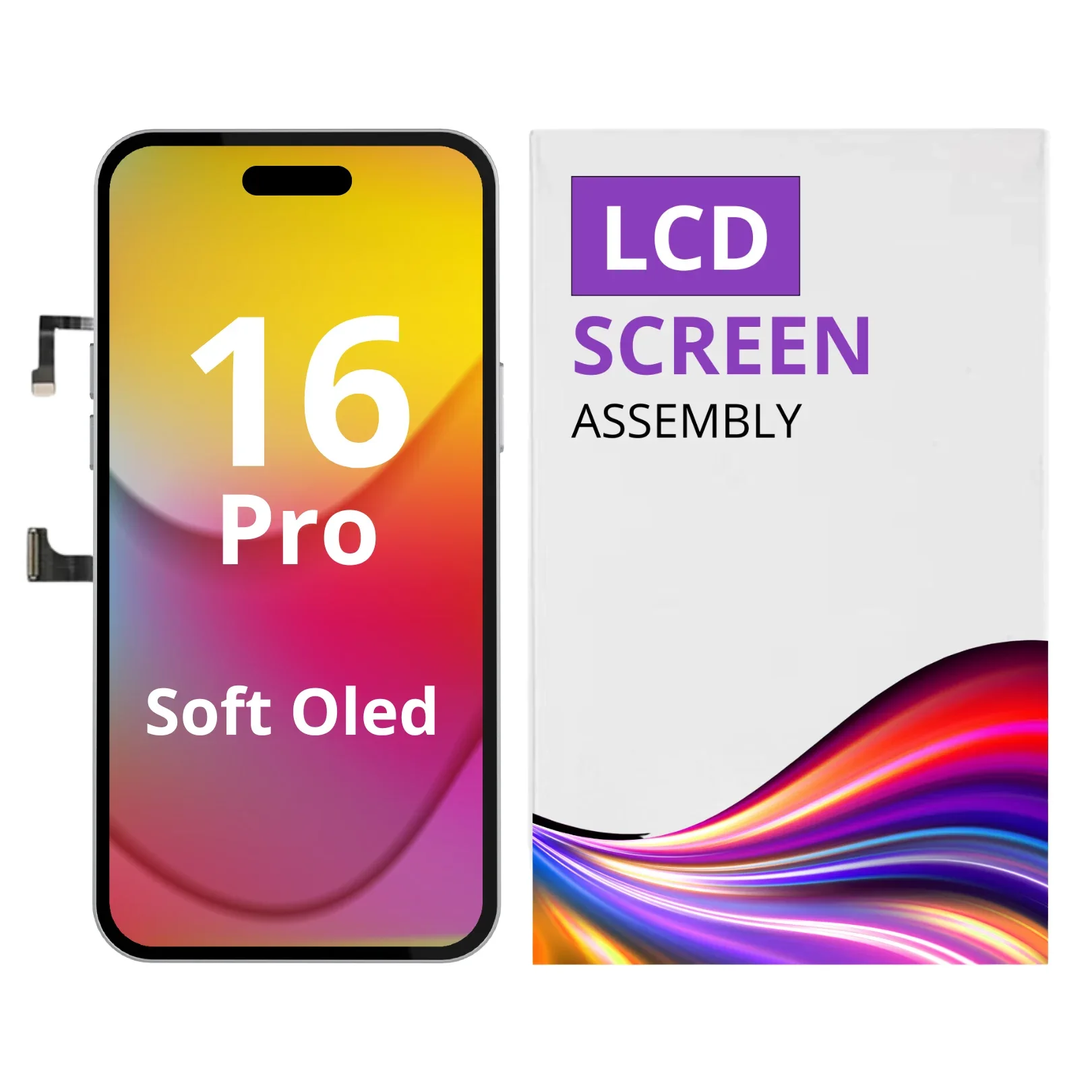 İphone 16 Pro Ekran Dokunmatik SOFT OLED Kalite Ekran Parlaklık 900+ Nit Premium Kalite