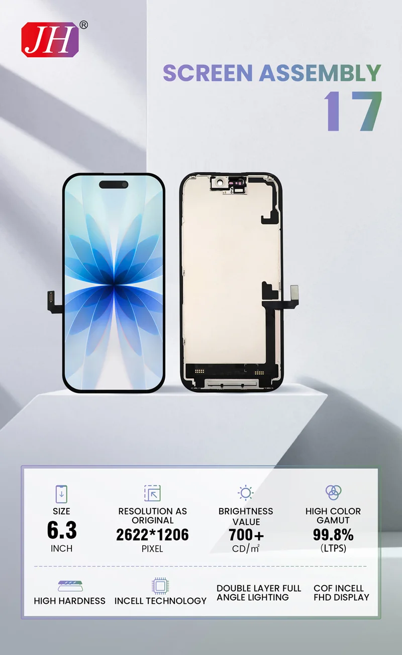 İphone 17 Ekran Dokunmatik FHD Parlaklık 900+ Nit Premium Kalite