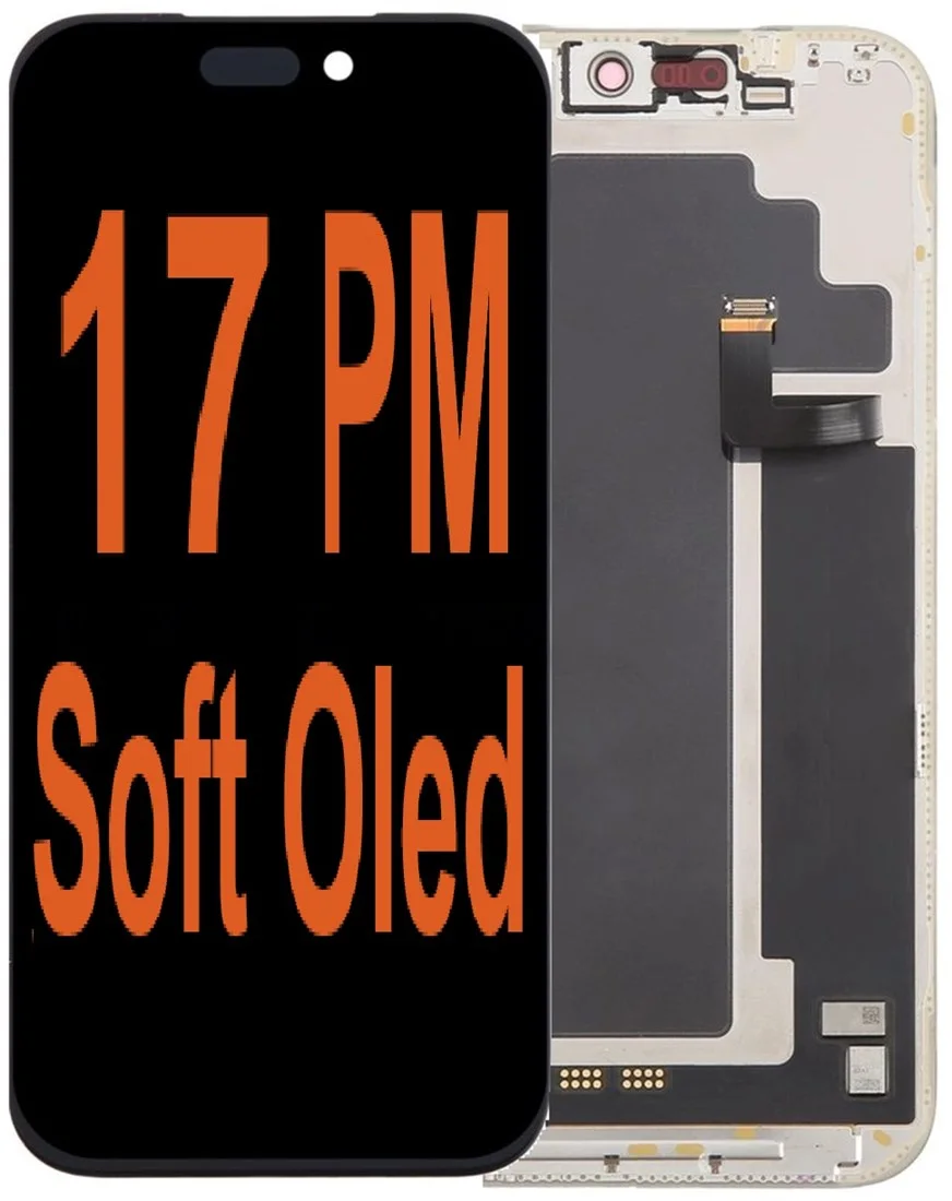 İphone 17 Ekran Dokunmatik SOFT OLED Kalite Ekran Parlaklık 900+ Nit Premium Kalite