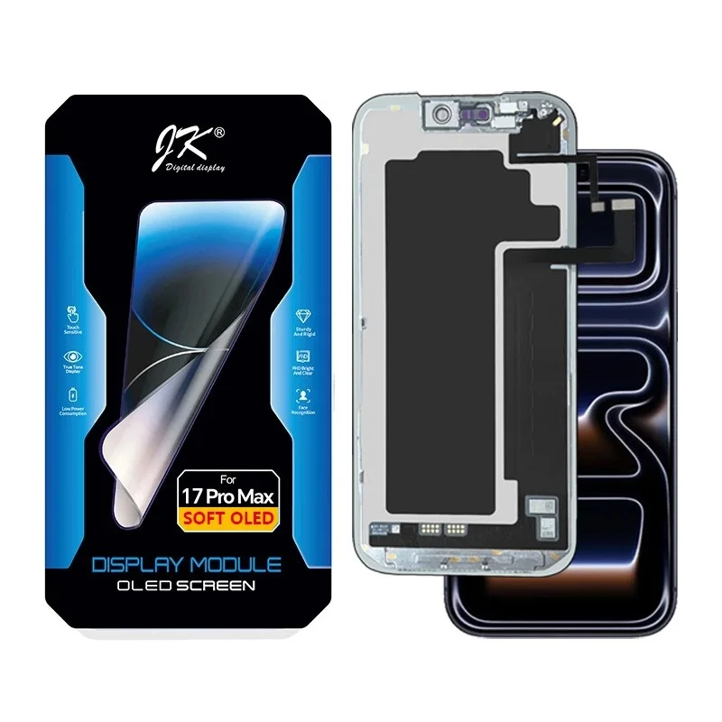 İphone 17 Pro Max Ekran Dokunmatik SOFT OLED Kalite Ekran Parlaklık 900+ Nit Premium Kalite