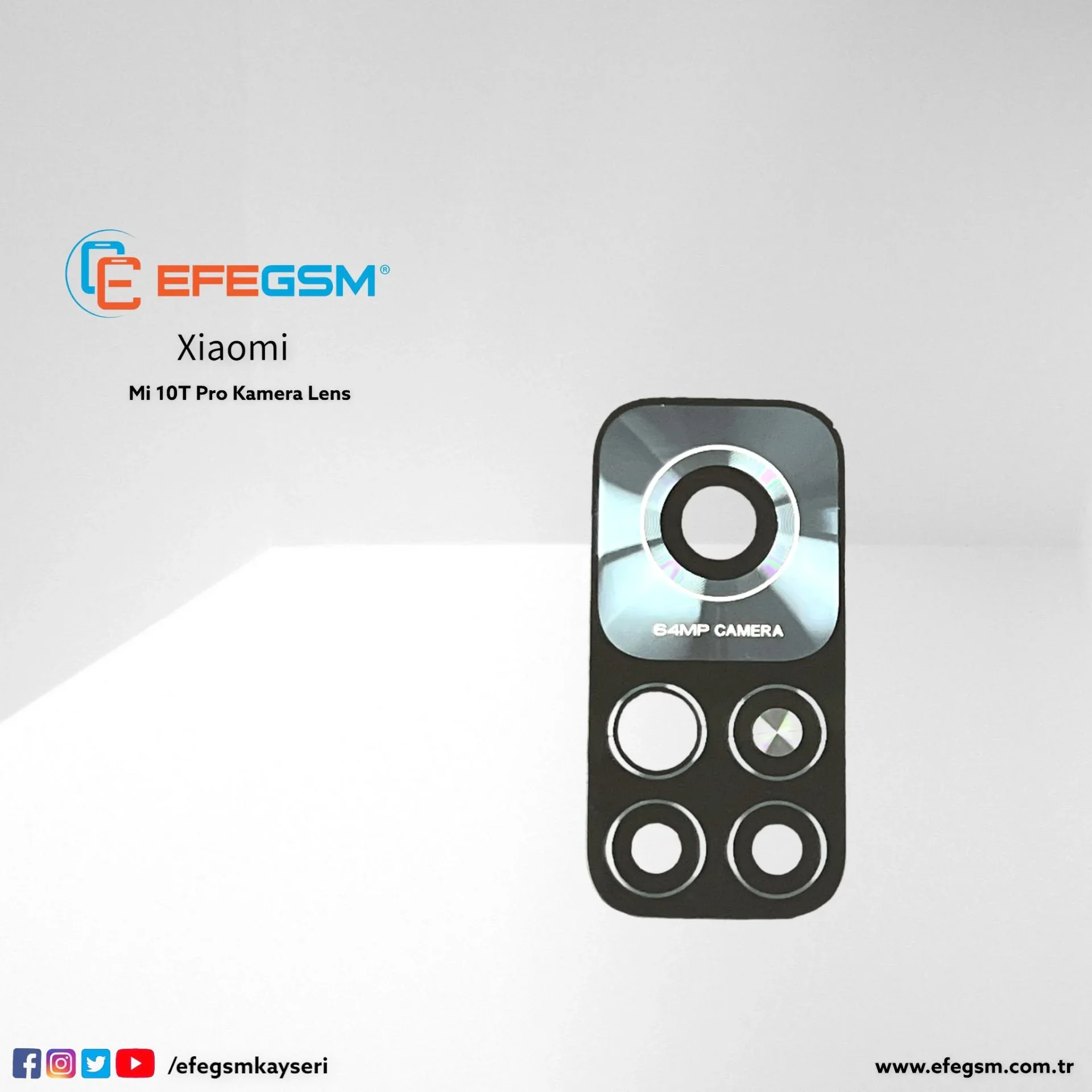 Mi 10T Pro Kamera Camı
