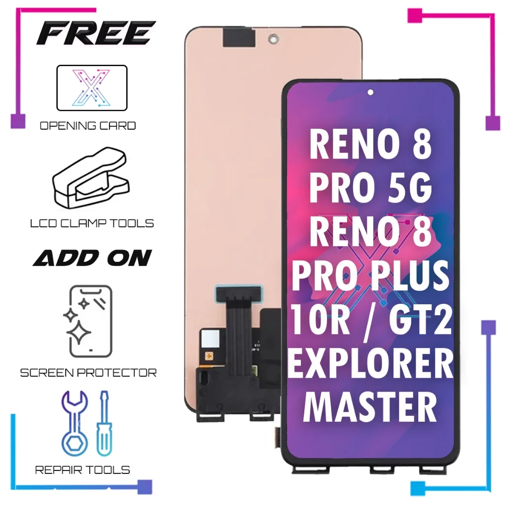 Realme Reno 8 Pro Ekran Dokunmatik OLED Çıtasız (Çerçevesiz)