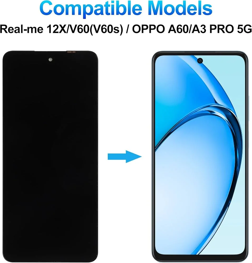 Realme V60s Ekran Dokunmatik Orijinal Çıtasız Ürün (Çerçevesiz)