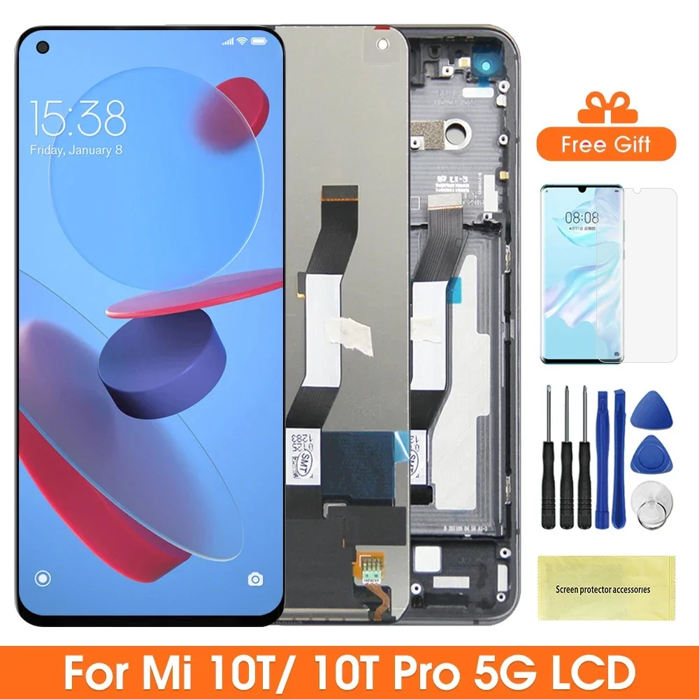 Xiaomi Mi 10T Pro Ekran Dokunmatik Orijinal Çıtasız Ürün (Çerçevesiz)